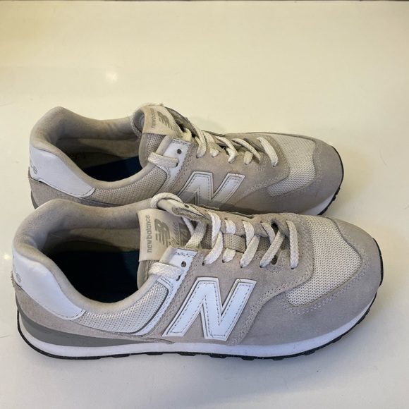 New Balance 574 Sneakers in Grey/Off-White - Picture 8 of 11